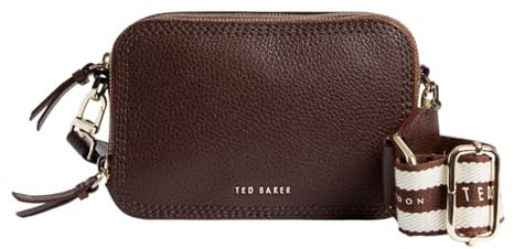 Ted Baker WILLSA Mini Webbing Leather Crossbody Bag Brown, brown, One Size