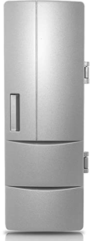 SueaLe Réfrigérateur électrique USB à double usage pour le bureau, réfrigérateur à boissons, congélateur, petit réfrigérateur compact pour boissons congélateur unisexe