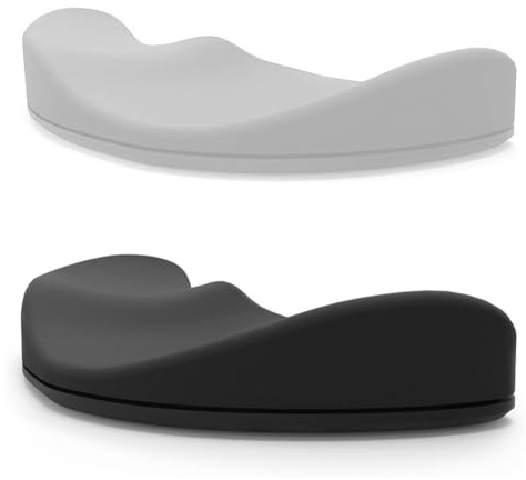 Suoumwa 2 Stück Ergonomische Handballenauflage für die Maus, Handballenauflage, Gleitendes Handgelenkpolster, das Sich mit der Maus Bewegt (Schwarz,)