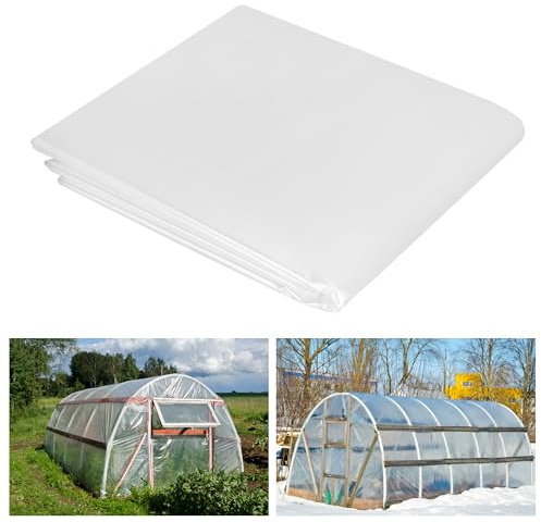 Axincardarm Polythene Sheeting Heavy Duty Clear Plastic Sheeting 4 x 10m