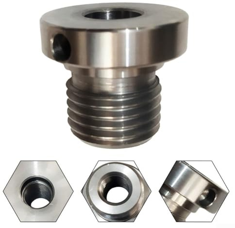 Adaptateur de mandrin pour tour à bois avec axe de filetage de vis, compatible avec plusieurs tailles de filetage (25 mm à 18 mm)