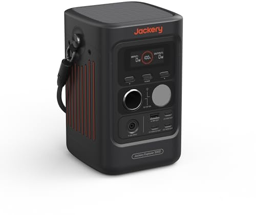 Jackery E300D Tragbare Powerstation 288Wh mit 300W Ausgang | LiFePO4-Akku, 2× USB-C bis 140W, leicht und kompakt für Laptop, Smartphone und Reisen