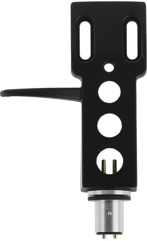 Cabilock Soporte para Cabezal de Tocadiscos Vinilo, Cartucho de Repuesto Compatible, Accesorio para Dj y Vinilos, Soporte Fonográfico Negro para Montaje Fácil y Reducción de Ruido