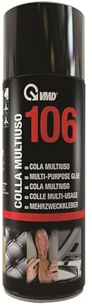 ISO 106 Colla Multiuso Spray Adesivo Multifunzione, 400 ml, con Valvola Regolabile
