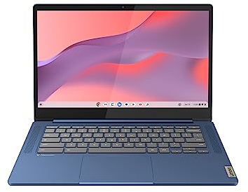 Lenovo IdeaPad Slim 3 Chromebook | 14 Inch FHD Laptop | MediaTek Kompanio 520 | 4GB RAM | 64GB eMMC | Chrome OS | Abyss Blue (Renewed)