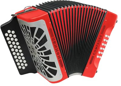 Hohner Compadre FBbEb Accordion with Gig Bag (Red)