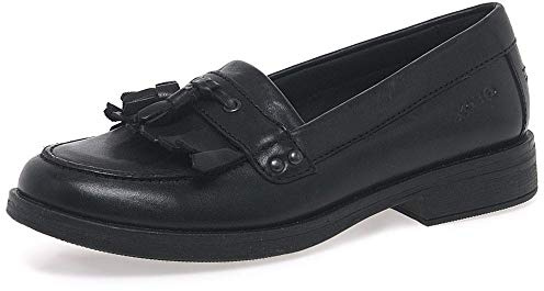 Geox Fille Jr Agata A Mocassins, Black, 39 EU