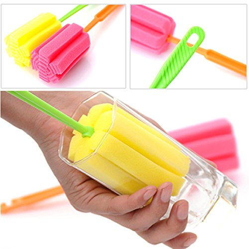 Sponge Glass Bottle Cup Cleaner Kitchen Washing Cleaning Tools Random Colors