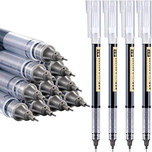 Frienda 12 Pezzi Penna a Sfera Fine con Rullo 0,5 mm Penna Giapponese Penna a Sfera con Inchiostro Liquido Ad Asciugatura Rapida per Ufficio