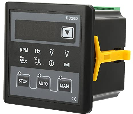 DC20D Controlador de Grupo ElectróGeno PequeñO, Grupo ElectróGeno Refrigerado Por Aire MóDulo De Control AutomáTico para Generador Diesel