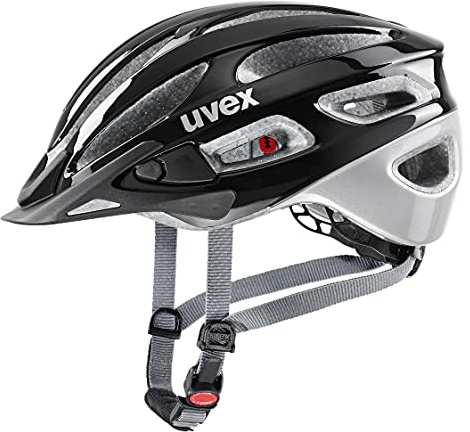 uvex True - Leichter Allround-Helm für Damen - individuelle Größenanpassung - Black-Silver - 55-58 cm