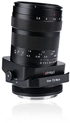 AstrHori 85mm F2.8 Macro et Inclinaison et téléobjectif Moyen Plein Format Manuel 3 en 1 Insecte Bijou Objectif Portrait pour Les appareils Photo sans Miroir Canon RF Mount EOS RP,EOS R5,EOS R6,etc