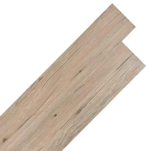 vidaXL PVC Laminat Dielen Selbstklebend Vinyl Boden Bodenbelag Fußboden Planke Vinylboden Designboden Dielenboden 5,21m² 2mm Eichenbraun