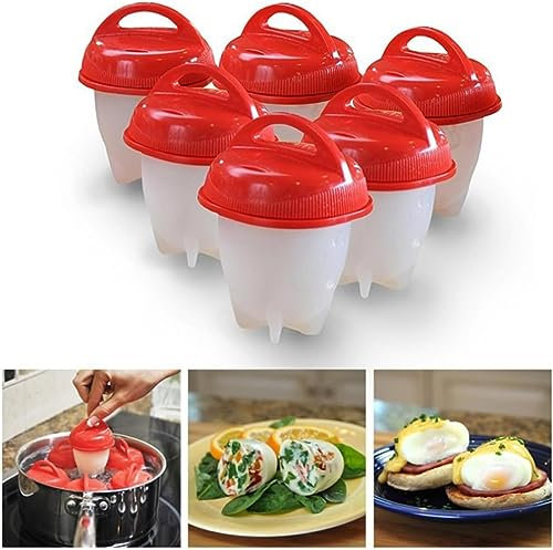Vasemystic Silicone Egg Boiler, Egg Maker Without Shell Silicone Egg Cooker Set Egg Cups, Small Kitchenware