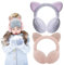 Forreen Ear Muffs Kids, 2 Pieces Ear Warmers Winter Plush Soft Adjustable Earmuff Cute Cartoon Cat Ear Ear Muffs Anti-Cold Ear Covers for Outdoor Activities Winter