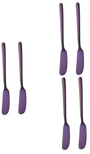 Housoutil 6 Pz Spatola Per Burro Spalmatore Di Burro Riscaldato Spatola Sandwich in Metallo Da Spatole Per Glassare Cottura a Multiuso Viola Forniture Di Cottura