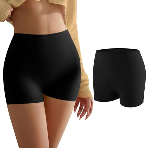 Banamic Pantalones cortos para mujer y niño, sin costuras, antirozaduras, suaves, para motociclista