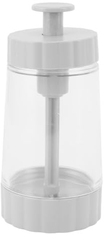 Salero Dosificador, Dispensador de Control de Sal Ligero Multifuncional, 0,5 G, Plástico de Control Visual Preciso Fácil de Limpiar para el Hogar (WHITE)