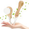 Cepillo seco para cara, 2 unidades, cepillo de limpieza facial para exfoliante, cepillo de cerdas naturales, cepillo de masaje suave y seco, cepillo de nódulos para drenaje linfático, celulitis
