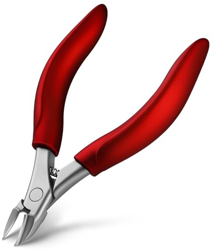 BEZOX Nagelknipser für dicke Zehennägel für Senioren - Erhöhte Schneide Eingewachsene Zehennagelknipser, ergonomisches Design Zehennagelschere für dicke Nägel, Podologen empfohlen