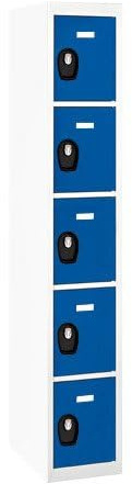 Générique Vestiaire Colonne 5 Cases - Elément Suivant (Bleu)