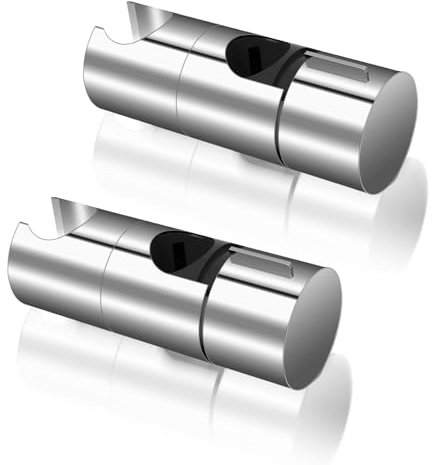 WideSmart - Soporte para alcachofa de ducha, 2 unidades, soporte para alcachofa de ducha, soporte para cabezal de ducha, sin agujeros, giratorio, ajustable, para baño