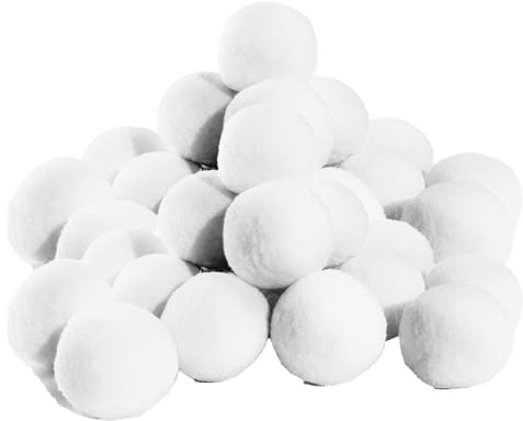 Genérico Snöbekämpningsbollar - vinterfesttillbehör inomhus | lekbollar | förpackning med 30 konstgjorda snöbollar med giftfritt material, Celebr