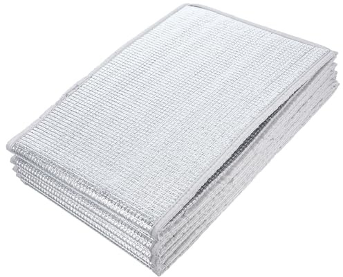WRITWAA 5 Fundas Térmicas para Macetas de 3 Galones, Película Parasol Aislante Doble Capa, Protección Invernal Heladas para Plantas de Exterior, Cubierta Vegetal Resistente y Transpirable