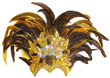 Widmann 11787 - Federschmuck Inka Show, Kopfschmuck, Brasilien, Accessoire, Karneval, Mottoparty