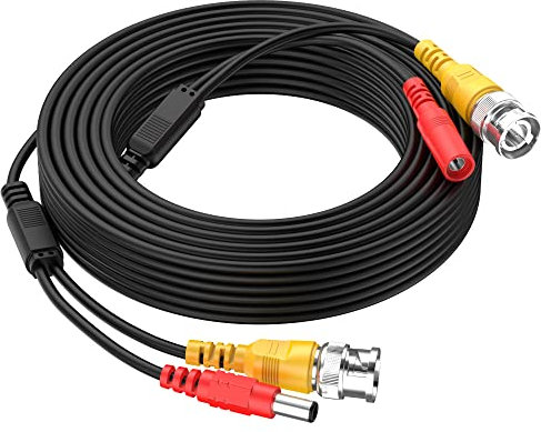 Cocar 32 Fuß 10M All-in-One BNC Video-Verlängerungskabel mit Power-DC-Anschluss für Überwachungskamera Home Surveillance CCTV Closed Circuit TV System