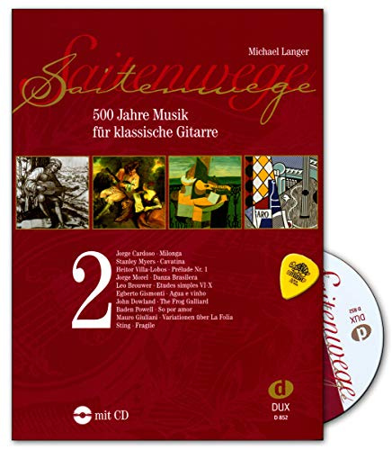 Edition Dux Saitenwege Band 2/500 Jahre Musik für klassische Gitarre - Notenbuch mit CD. Plek - 9783934958562