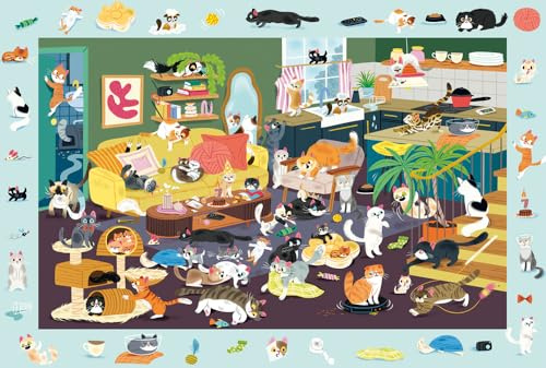 Schmidt 56533 Lustiges Katzen-Gewimmel Kinderpuzzle, 150 Teile
