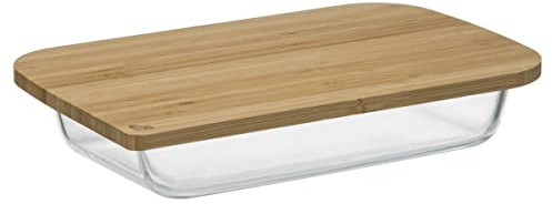 Plato rectangular con tapa de bambú 29x18cm 5 five simply smart