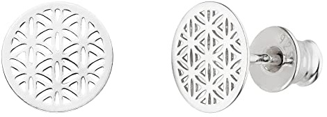 SCHOSCHON Ohrstecker Lebensblume Blume des Lebens 925 Silber