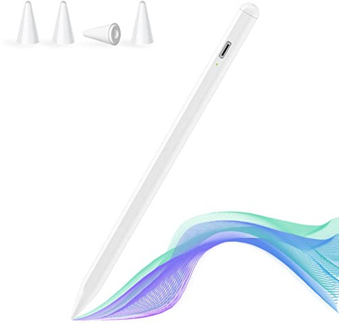 Lápiz para iPad (2018-2022), Stylus Pen con Rechazo de Palma, para iPad Pencil, Compatible con iPad Pro 11/12,9, para iPad Air 3rd/4/5th, para iPad 6/7/8/9/10th, para iPad Mini 5/6th