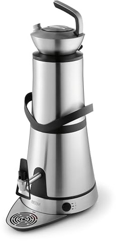 BEEM Amira Samovar Réservoir d'eau de 10 l, technologie à induction, protection automatique au ralenti et design élégant avec distributeur en acier inoxydable, idéal pour l'hôtel et la restauration