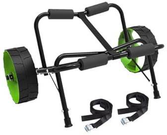 Chariot De Canoë Kayak, Chariot De Transport De Chariot De Canoë Pliable en Aluminium, Pliable Et Facile À Démonter, Charge De 90 Kg