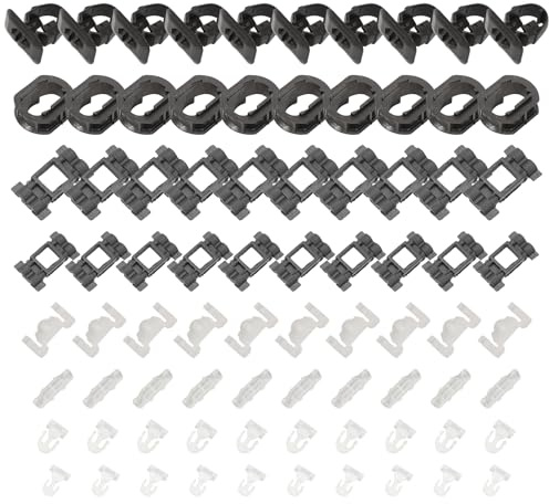 Anlseiod 80 Stück Zierleisten Schweller Montage Clips Set für C Klasse W202 S202 E Klasse W210 S210 CLK C20 SLK R170 Seitenleisten Zierleisten Befestigungs Clips A0099884078 A0029883881