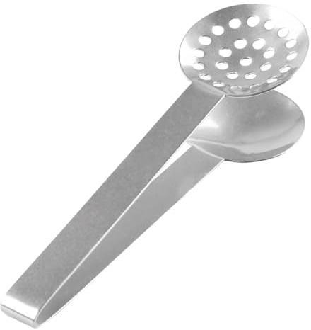 Spremiagrumi da tè in acciaio inossidabile – Spremiagrumi per bustine di tè | Pinza per colino da tè spessa e creativa multiuso pinza per tè per gli amanti del tè, cubi di succo