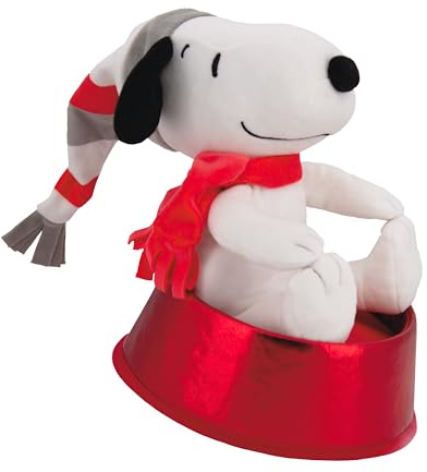 Hallmark Christmas Tree Topper, SNOOPY Tree Topper, PEANUTS Comics, Red and White