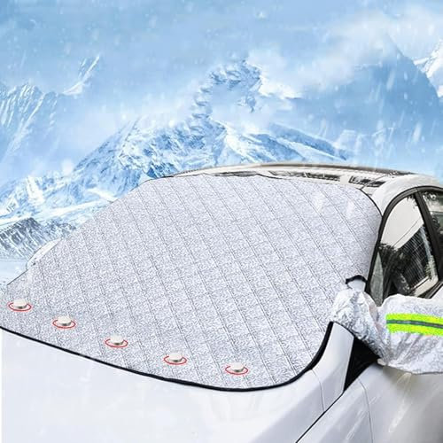 DdaiXQ Auto Frontscheibenabdeckung Winter für Kia NIRO Ev 2018-2024, Auto-Eisschutz Autoscheibenabdeckung mit Magnete, Eisschutzfolien Schnee