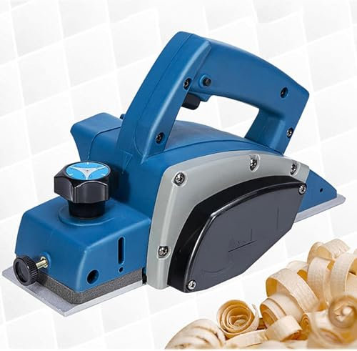 Outil De Travail Du Bois Électrique De Raboteuse À Main, Raboteuse Électrique De Coupe De Bois De 500 W, Vitesse De 1600 Tr/min Et Largeur De Coupe : 82 Mm Et Profondeur : 1 Mm, Lisse Et Uniforme