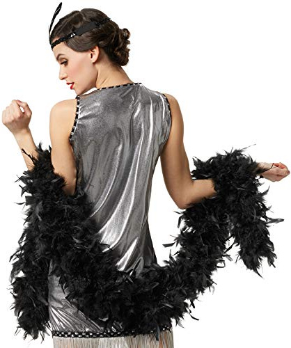 dressforfun Federboa flauschig, 180 cm Länge, Damen Mädchen Karnevals Kostüm Accessoire - diversere Farben