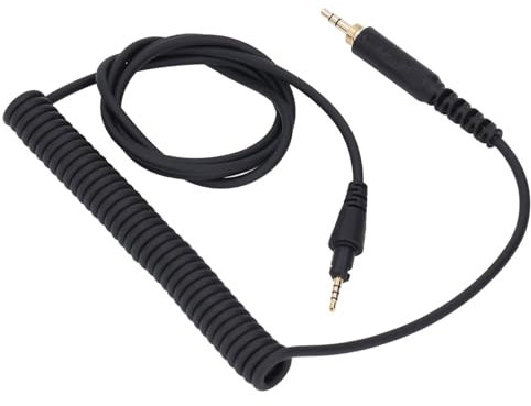 Ejoyous Sostituzione del Cavo delle Cuffie per Pioneer DJ HDJ CUE1 HDJ CUE1BT HDJ X5 HDJ X7 HDJ S7, Cavo Audio in Filo per Cuffie con Tappo da 3,5 Mm e Supporto per Estensione a Molla da