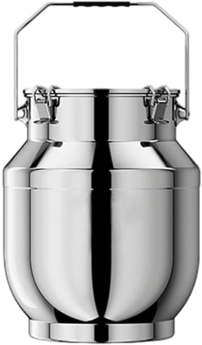 Bidoni Acciaio Inox Per Olio Contenitore in Acciaio Lattina in Acciaio Inossidabile Contenitori Acciaio Per Di Oliva Recipiente Caraffa Per Il Trasporto Di Latte WE,capacity-10liter