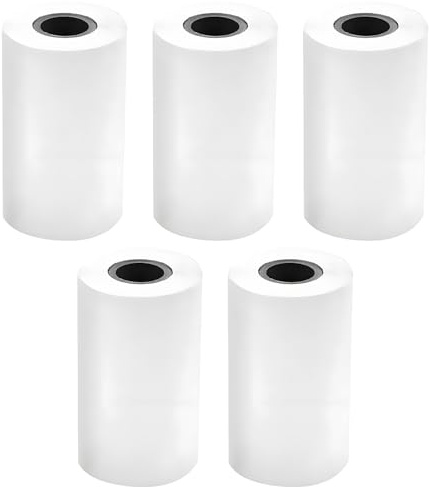 LifgWas Lot de 5 rouleaux de papier thermique 57 x 30 mm pour appareils photo instantanés pour enfants, imprimante thermique, sans encre