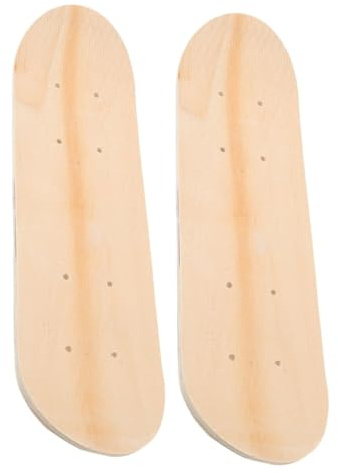 ELAYARD 2 Stück 23,6 Zoll Selbstgemacht Holz Skateboard Decks Doppelseitig Unbemalt Skateboard Teile für Kunst Graffiti Geschenk