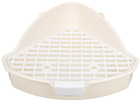 TOYANDONA Kleintier Katzentoilette aus Abs mit Kompakter Bauweise und Abnehmbarem Design für Kaninchen und Hamster für Küche und Balkon Ecke Nutzung