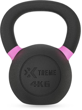 Xtreme Fitness Premium-Kugelhantel 4-24 kg massivem Gusseisen | Kettlebell mit ergonomischem Griff, robuste Kettlebell für das Krafttraining, ideal für CrossFit, HIIT und das Heimtraining