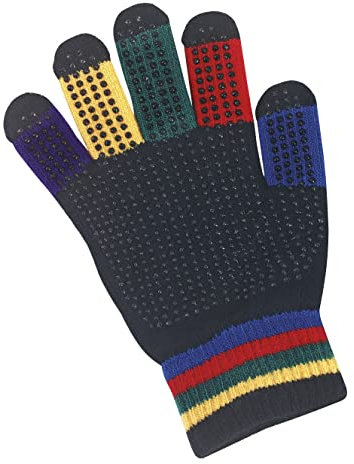 Kerbl 321598 Kinder Reithandschuh Magic Grippy, Noppen Handschuh, Bunt